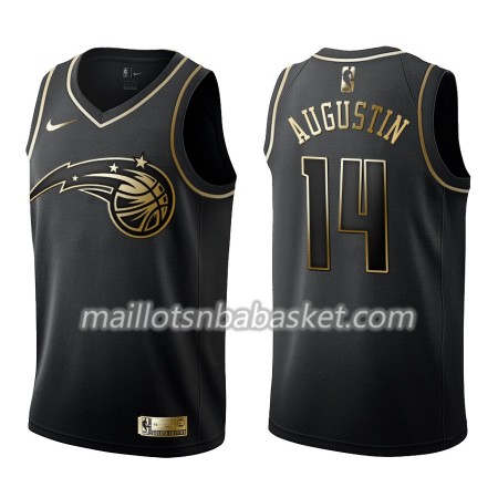 Maillot Homme Orlando Magic D.J. Augustin 14 Nike Noir Gold Edition Swingman